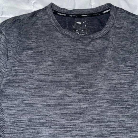 Russell Mens Dri-Power Performance T-Shirt Size L Gray Heather Short-Sleeve Ligh - Picture 3 of 10